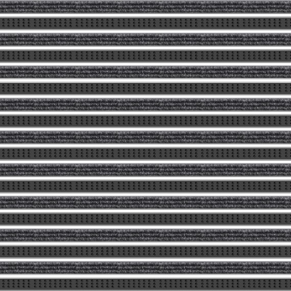 Schmutzschleuse Top Clean Trend 22mm Rips und Bürstenprofil 021 dunkelgrau 310 schwarz