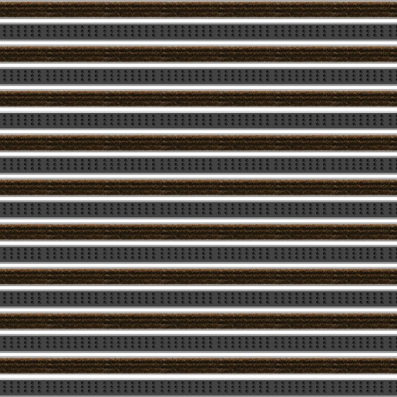 Schmutzschleuse Top Clean Trend 22mm Rips und Bürstenprofil 090 braun 310 schwarz