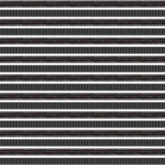 Schmutzschleuse Top Clean Trend 22mm Rips und Bürstenprofil 120 traube 310 schwarz