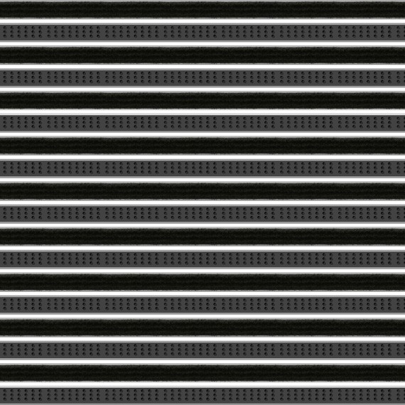 Tapis d'entrée Top Clean Trend 22mm reps et profilé brosses 130 noir 310 noir