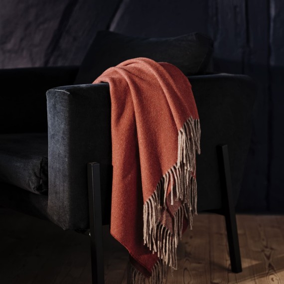 Christian Fischbacher Plaid Aspen 202 Hummerrot