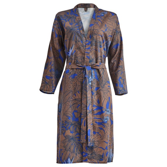 Kimono Golden Garden in satin di Christian Fischbacher