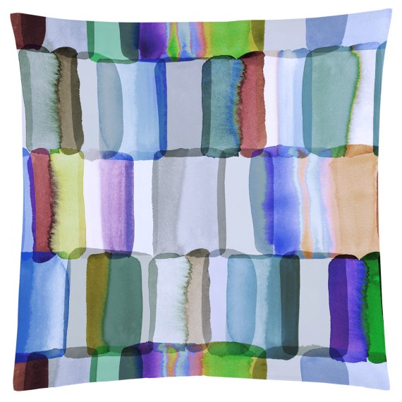 Christian Fischbacher Leda, linge de lit avec rectangles aquarellés