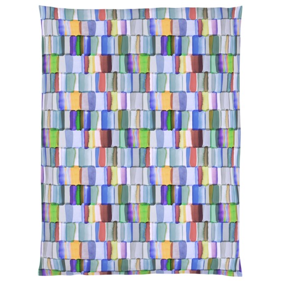 Christian Fischbacher Leda, linge de lit avec rectangles aquarellés