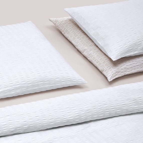 Biancheria da letto Flow in seersucker di Christian Fischbacher