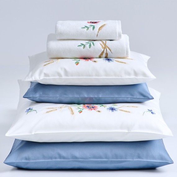 Biancheria da letto Summerfield in satin ricamato di Christian Fischbacher