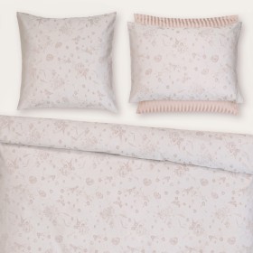 Biancheria da letto Fiori Pastello 132 rosa conchiglia in jacquard di Christian Fischbacher