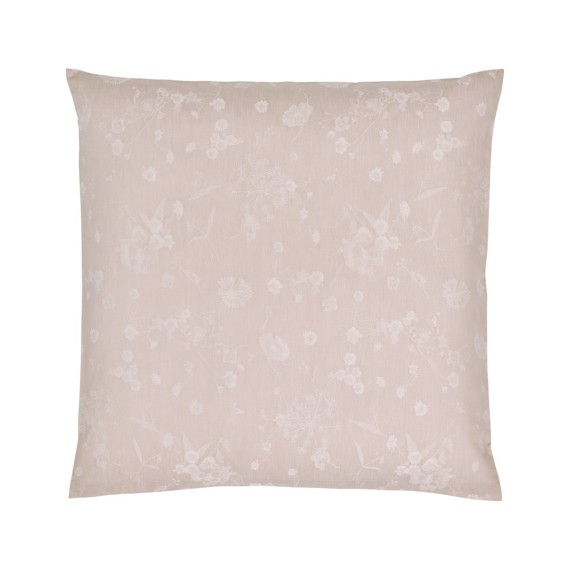 Biancheria da letto Fiori Pastello Verso 132 rosa conchiglia in jacquard di Christian Fischbacher