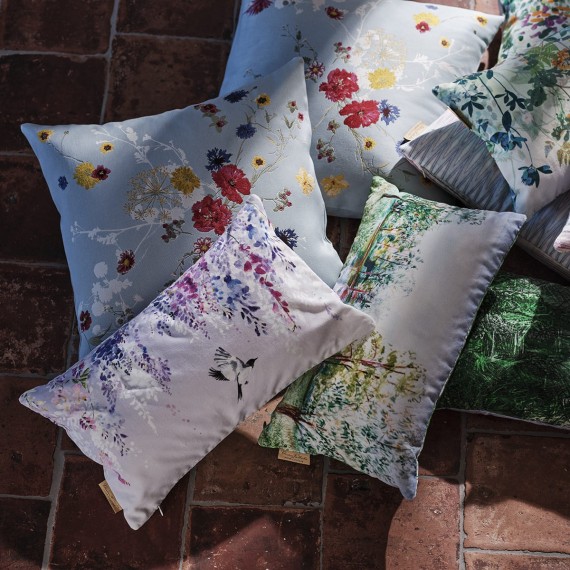 Housse de coussin décoratif Purple Rain de Christian Fischbacher