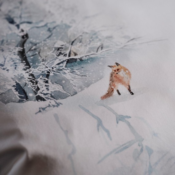 Biancheria Finja – Eleganza invernale su raso di Christian Fischbacher