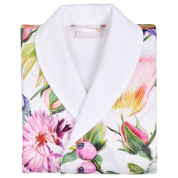 Morgenmantel Fiorenza – Satin und Blumenpracht von Fischbacher