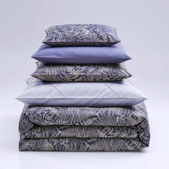 Christian Fischbacher Farn 305 grigio chiaro – Biancheria da letto in Jacquard