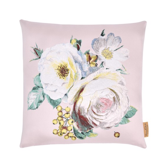 Housse de coussin Fiorenza – Jacquard fleuri de Fischbacher