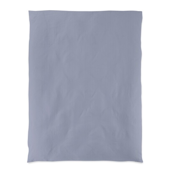 Christian Fischbacher Nils 351 blu tortora - Biancheria da letto a righe eleganti in Renforcé