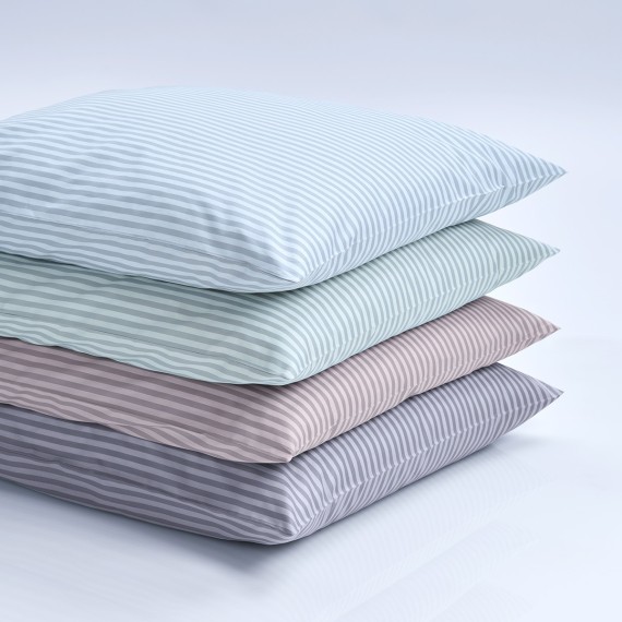 Christian Fischbacher Nils - Biancheria da letto a righe eleganti in Renforcé