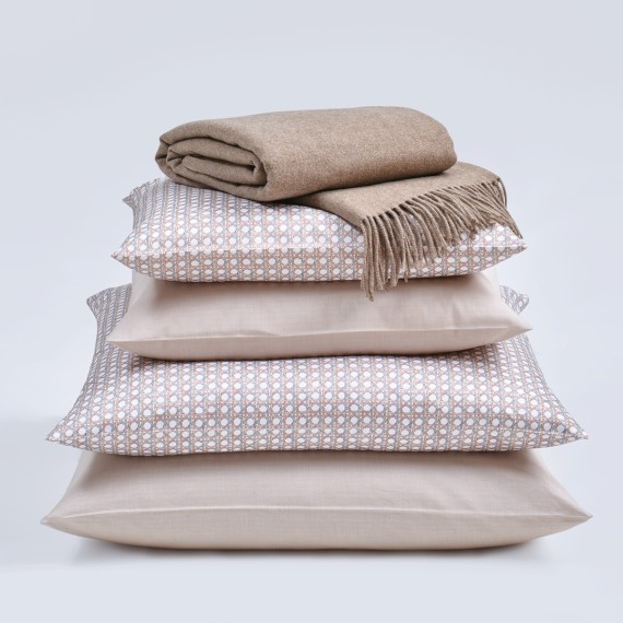 Christian Fischbacher Flanell 147 almond – Biancheria calda in flanella di cotone