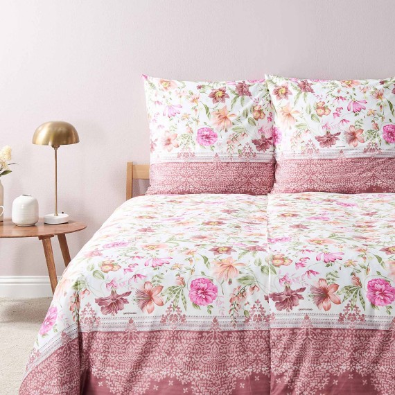 Bassetti Granfoulard Casablanca P1: biancheria da letto a fiori in raso