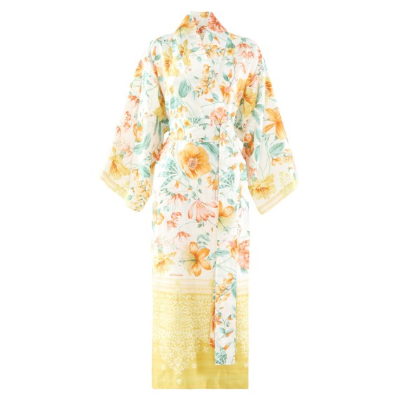 Bassetti Casablanca Kimono Y1: Sommerliches Blumenmuster auf Baumwollsatin