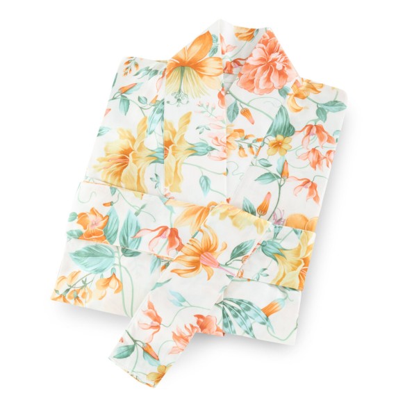 Bassetti Casablanca Kimono Y1: Sommerliches Blumenmuster auf Baumwollsatin