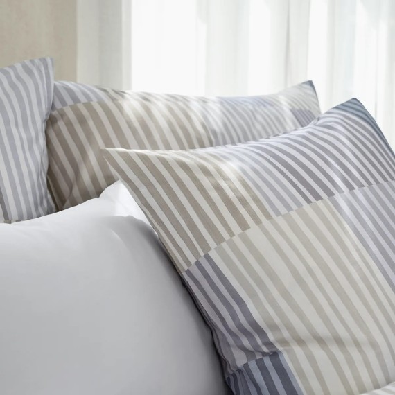 Schlossberg Melvin in Jersey Royal: righe artistiche in beige su cotone elasticizzato