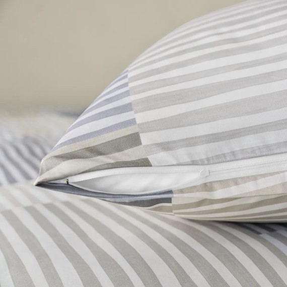 Schlossberg Melvin in Jersey Royal: righe artistiche in beige su cotone elasticizzato