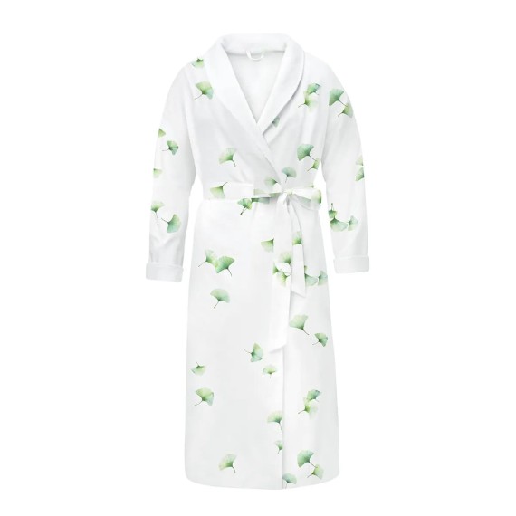 Aiko Vestaglia: eleganza Zen in satin e spugna, firmata Schlossberg