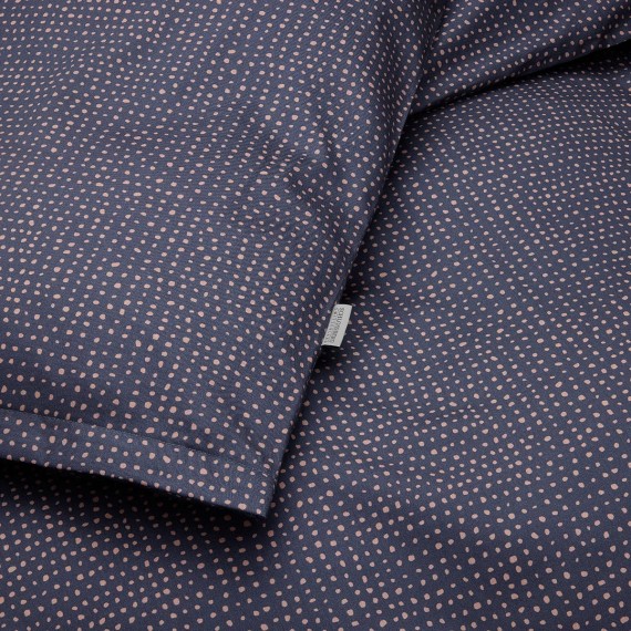 Schlossberg Erin GOTS bleu: biancheria in satin biologico, minimal e strutturata