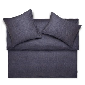 Schlossberg Erin GOTS bleu: biancheria in satin biologico, minimal e strutturata