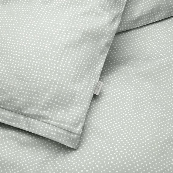 Schlossberg Erin GOTS vert: biancheria in satin biologico, minimal e strutturata