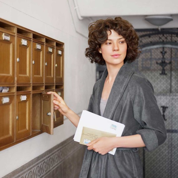 Schlossberg Coshmere GOTS ombre accappatoio in spugna bio