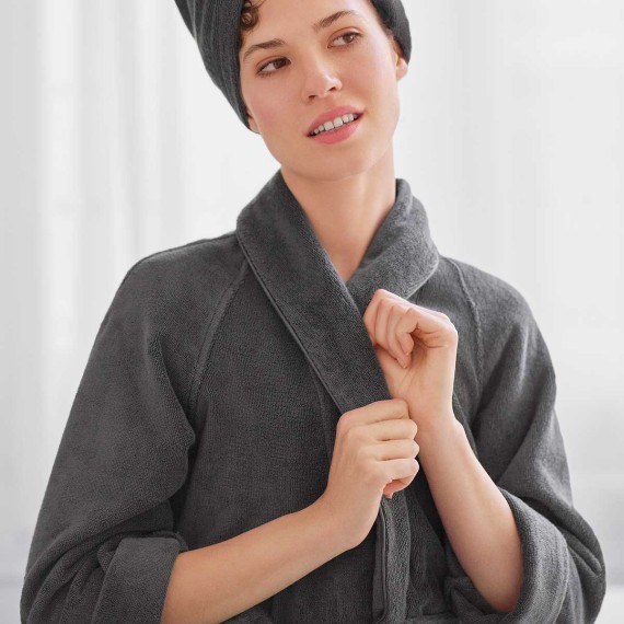 Schlossberg Coshmere GOTS ombre accappatoio in spugna bio