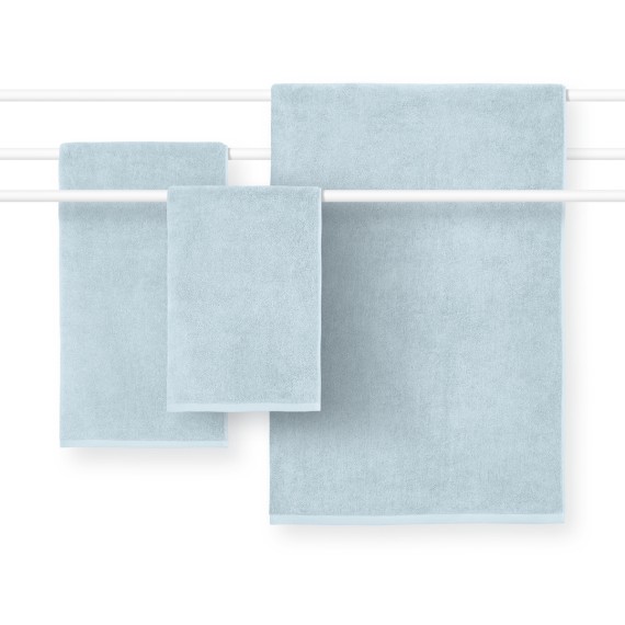 Schlossberg Coshmere GOTS ciel, Asciugamani in cotone bio