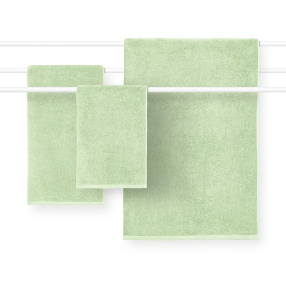 Schlossberg Coshmere GOTS jade, Asciugamani in cotone bio