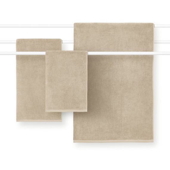 Schlossberg Coshmere GOTS sand, Asciugamani in cotone bio