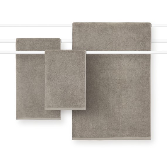 Schlossberg Coshmere GOTS souris, Asciugamani in cotone bio