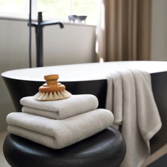 Schlossberg Coshmere GOTS gris, Asciugamani in cotone bio