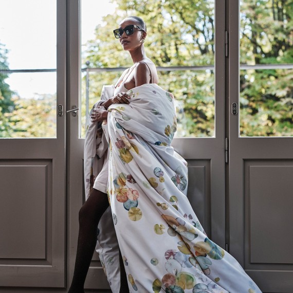 Christian Fischbacher Ninfea – Biancheria da letto in cotone