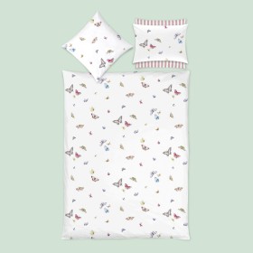 Christian Fischbacher Vanessa – Biancheria da letto in satin di cotone con farfalle