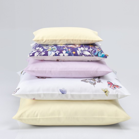 Christian Fischbacher Vanessa – Biancheria da letto in satin di cotone con farfalle