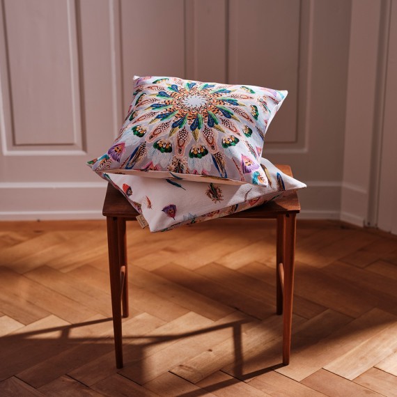 Christian Fischbacher Feathers – Cuscino decorativo in cotone