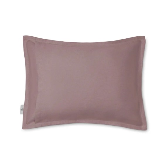 Solene Zierkissen plum 30x40cm Rückseite von Schlossberg – Sommerfrische in Leinensatin
