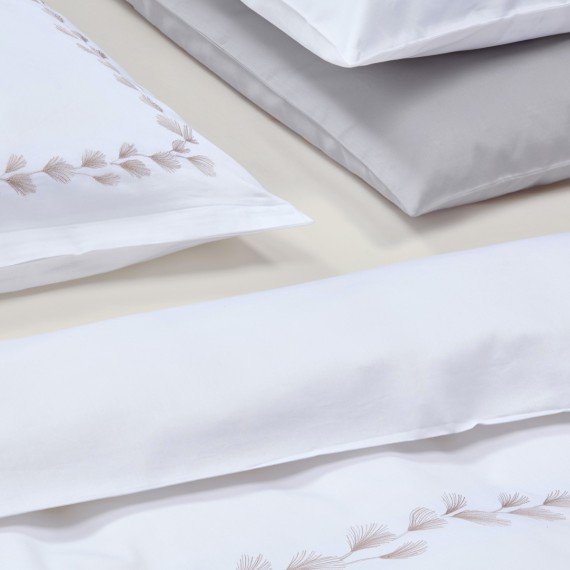 Christian Fischbacher Foglia, linge de lit en satin Luxury Nights