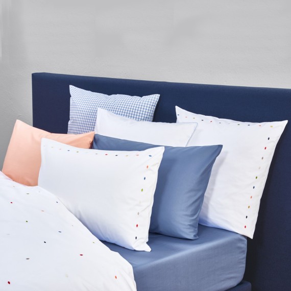 Christian Fischbacher Collier linge de lit en satin avec broderie